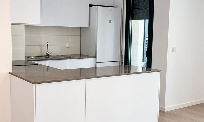 A cozinha de uma das casas da Choromela